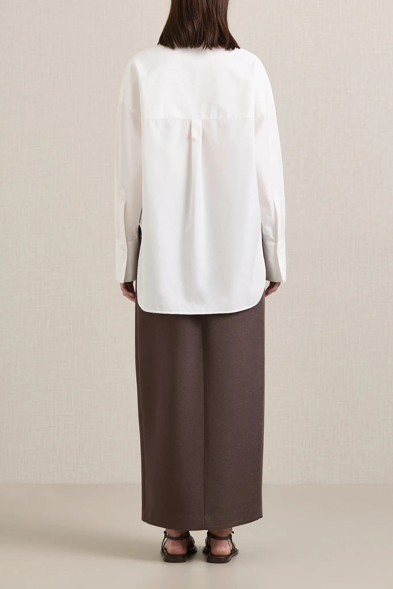 A Emery Linter Shirt in Parchment