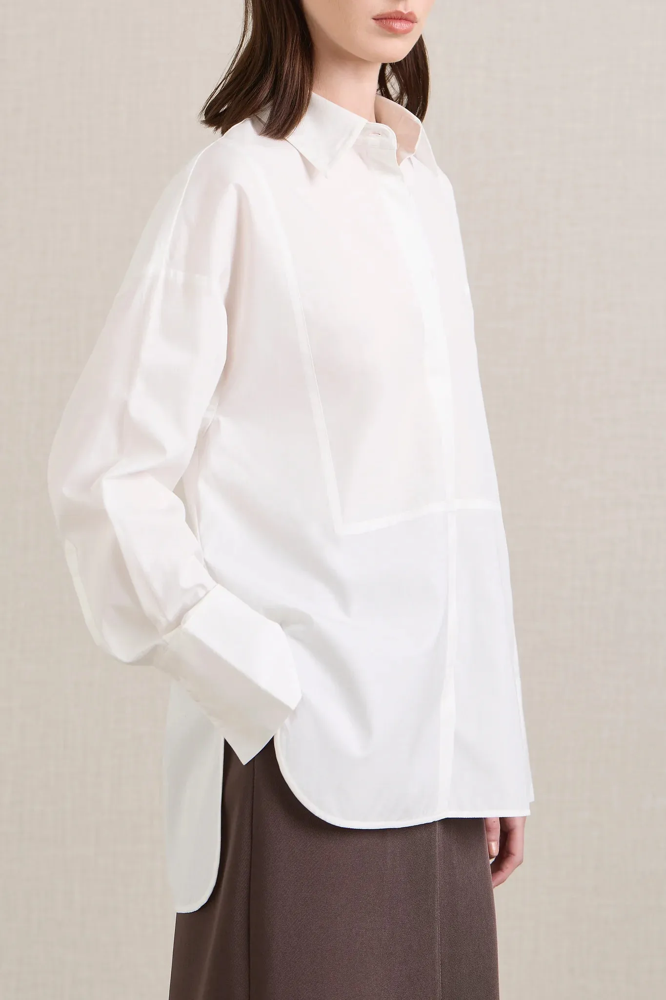 A Emery Linter Shirt in Parchment