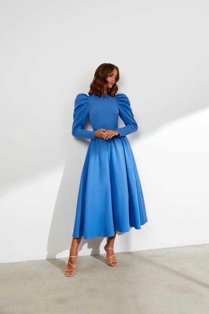 Beauteous Blue Evening Dress