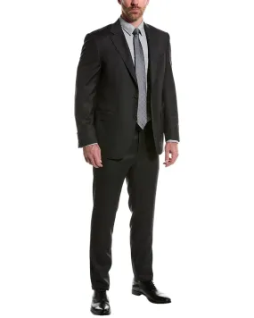 Canali Wool Suit With Flat Front Pant