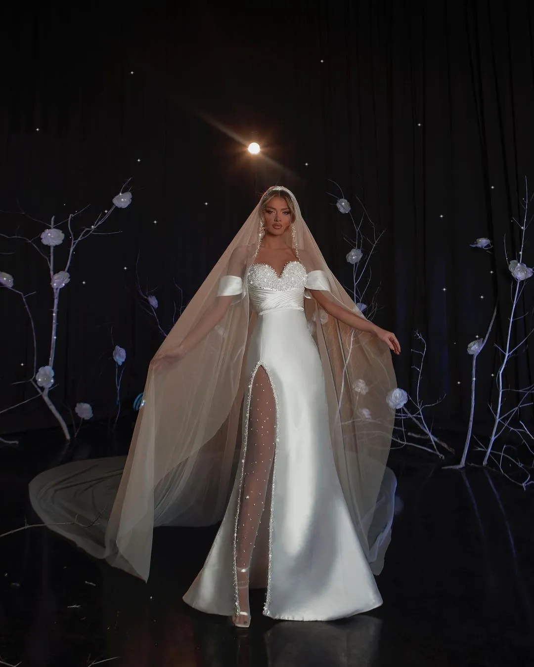 Carling Luxury White Wedding Dress