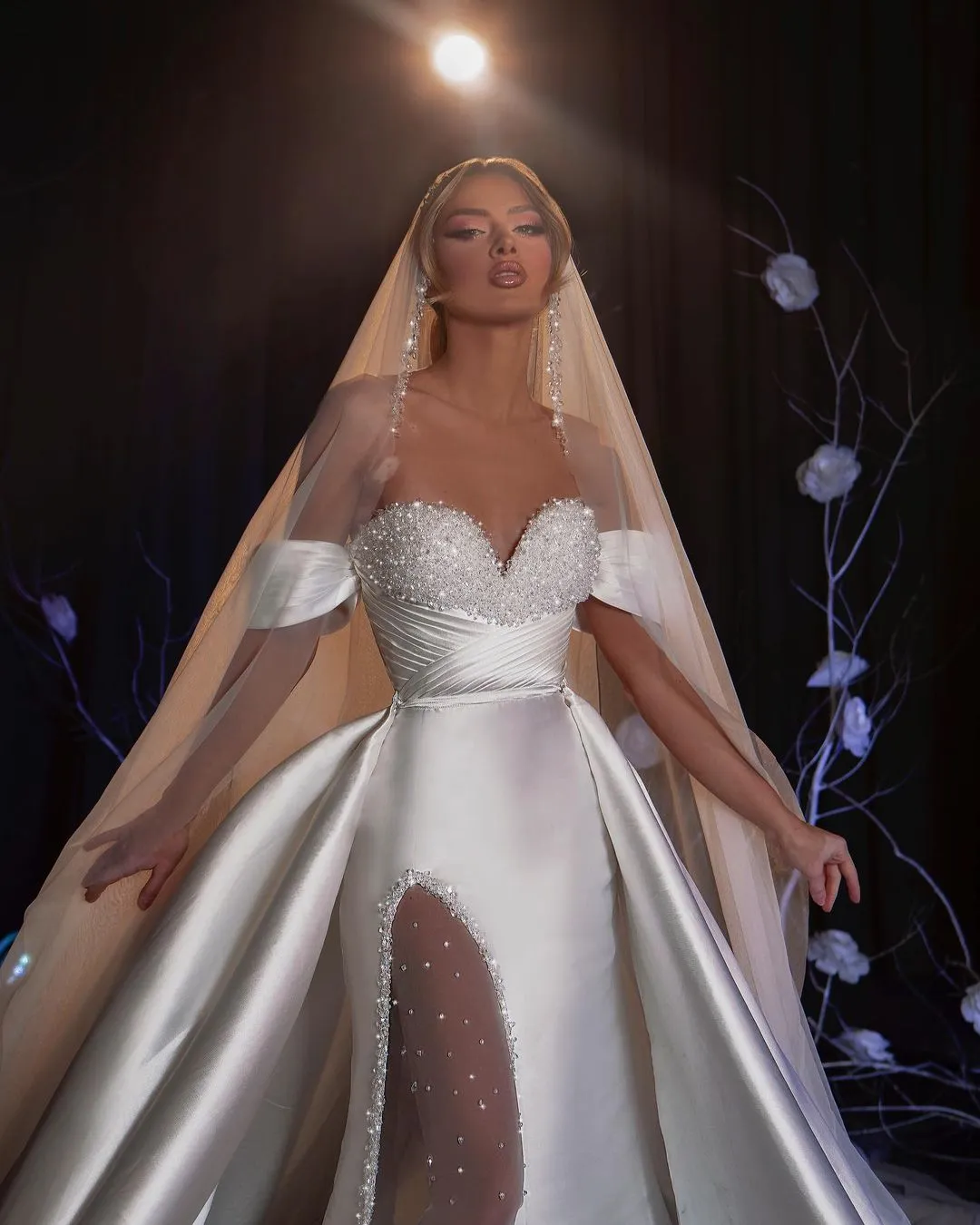 Carling Luxury White Wedding Dress