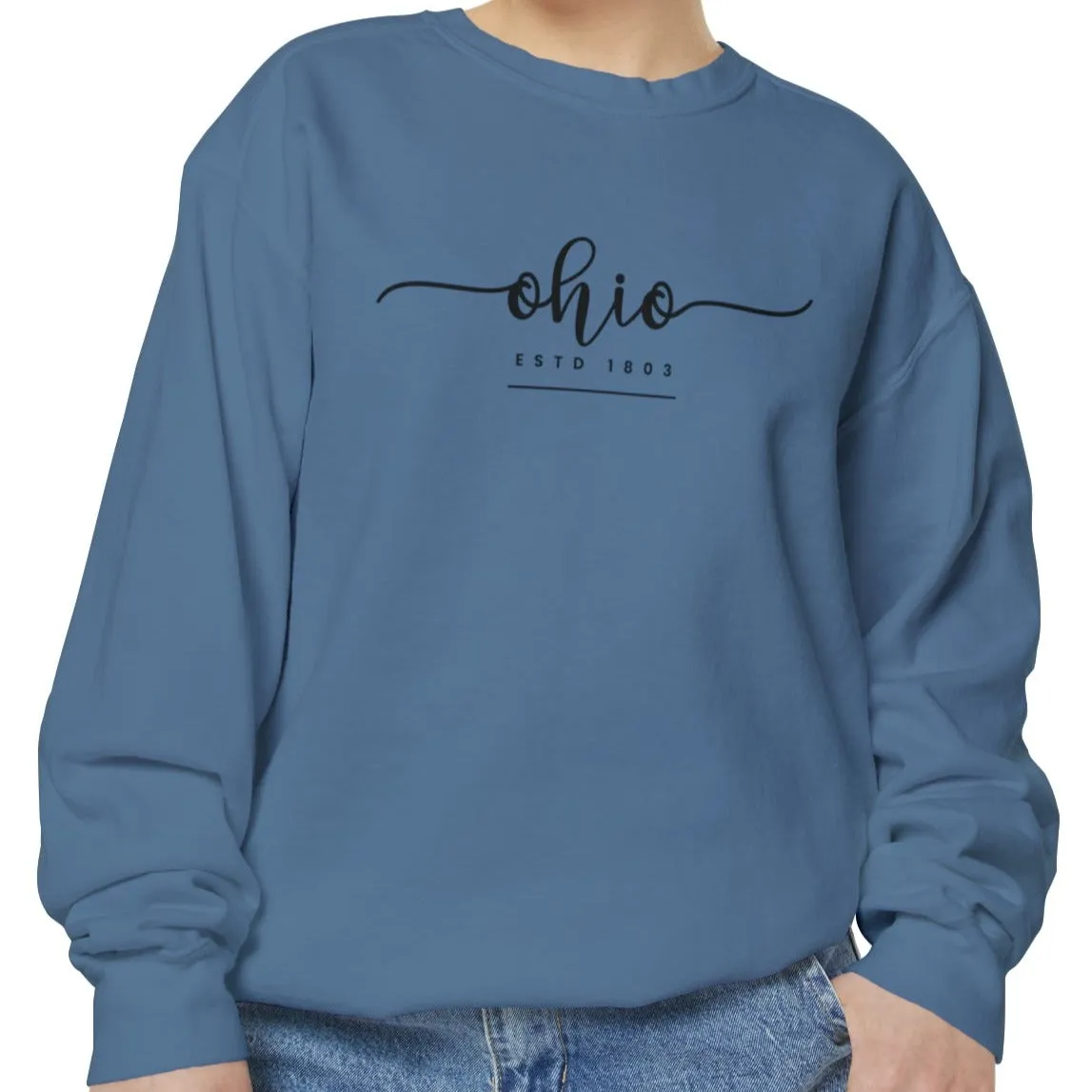 Comfort Colors Women's Sweatshirt - Ohio Pride Pullover