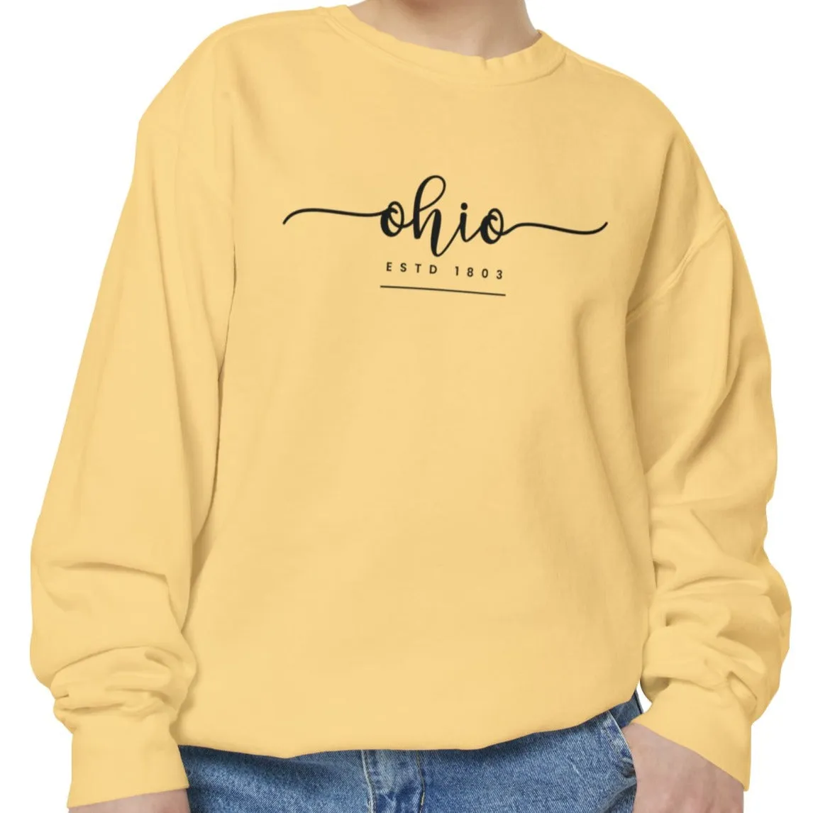 Comfort Colors Women's Sweatshirt - Ohio Pride Pullover