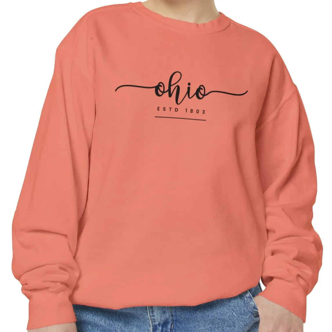 Comfort Colors Women's Sweatshirt - Ohio Pride Pullover