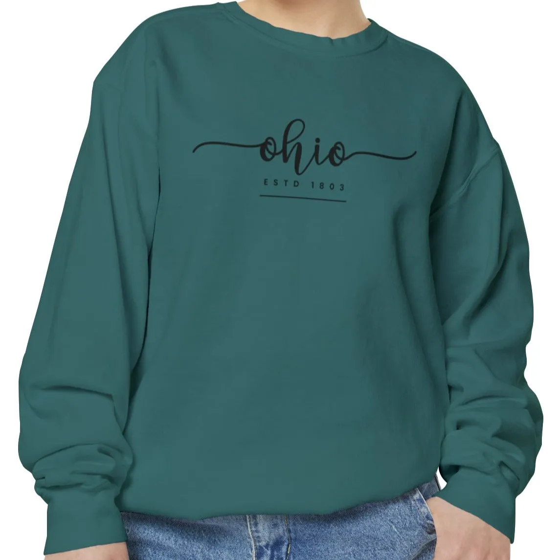 Comfort Colors Women's Sweatshirt - Ohio Pride Pullover