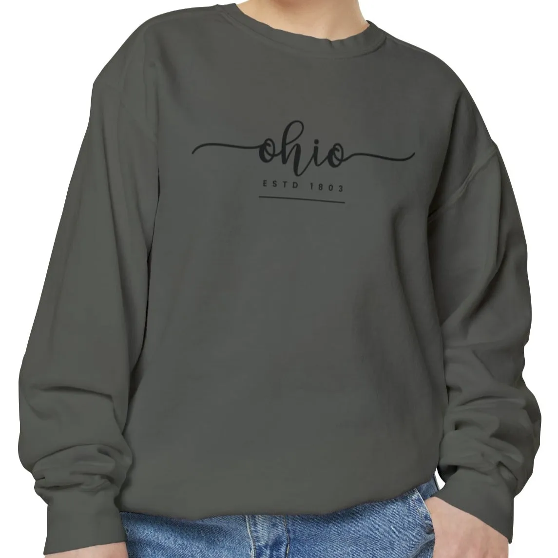 Comfort Colors Women's Sweatshirt - Ohio Pride Pullover