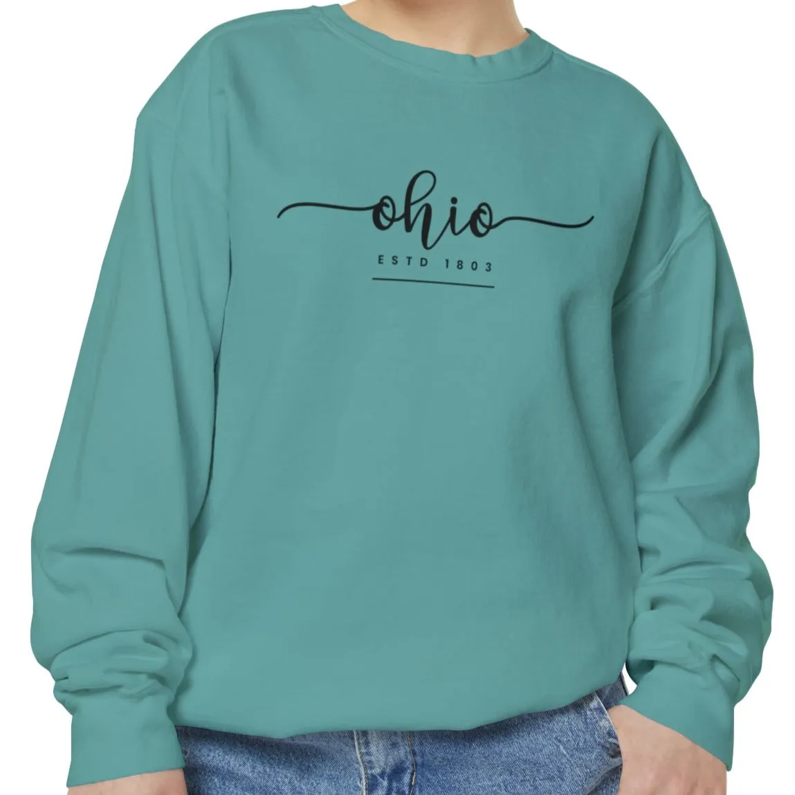 Comfort Colors Women's Sweatshirt - Ohio Pride Pullover