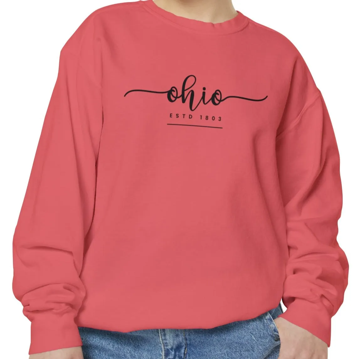 Comfort Colors Women's Sweatshirt - Ohio Pride Pullover