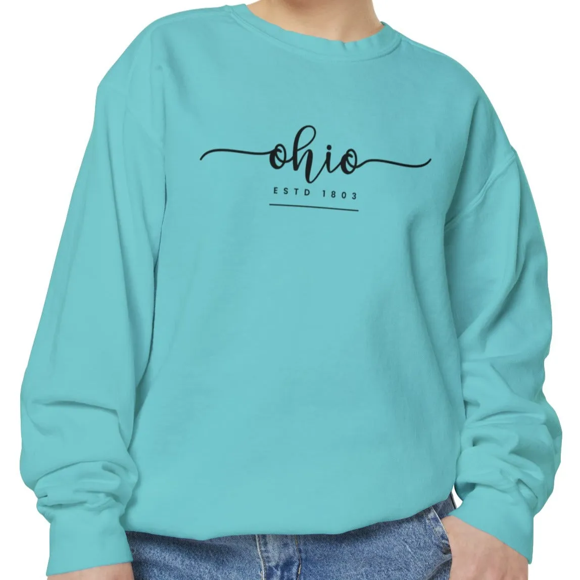 Comfort Colors Women's Sweatshirt - Ohio Pride Pullover