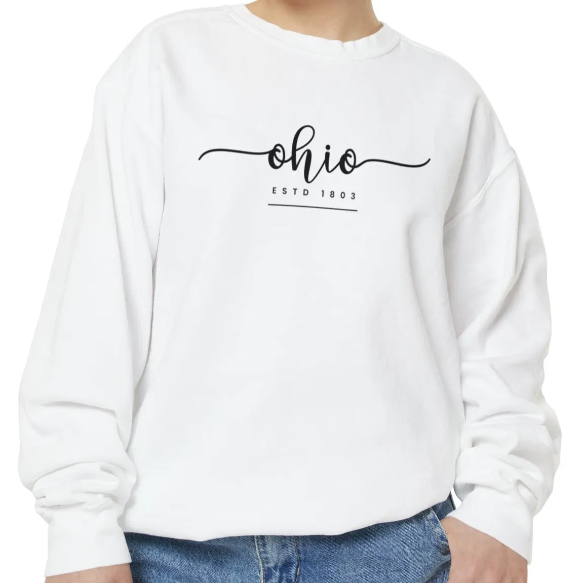 Comfort Colors Women's Sweatshirt - Ohio Pride Pullover
