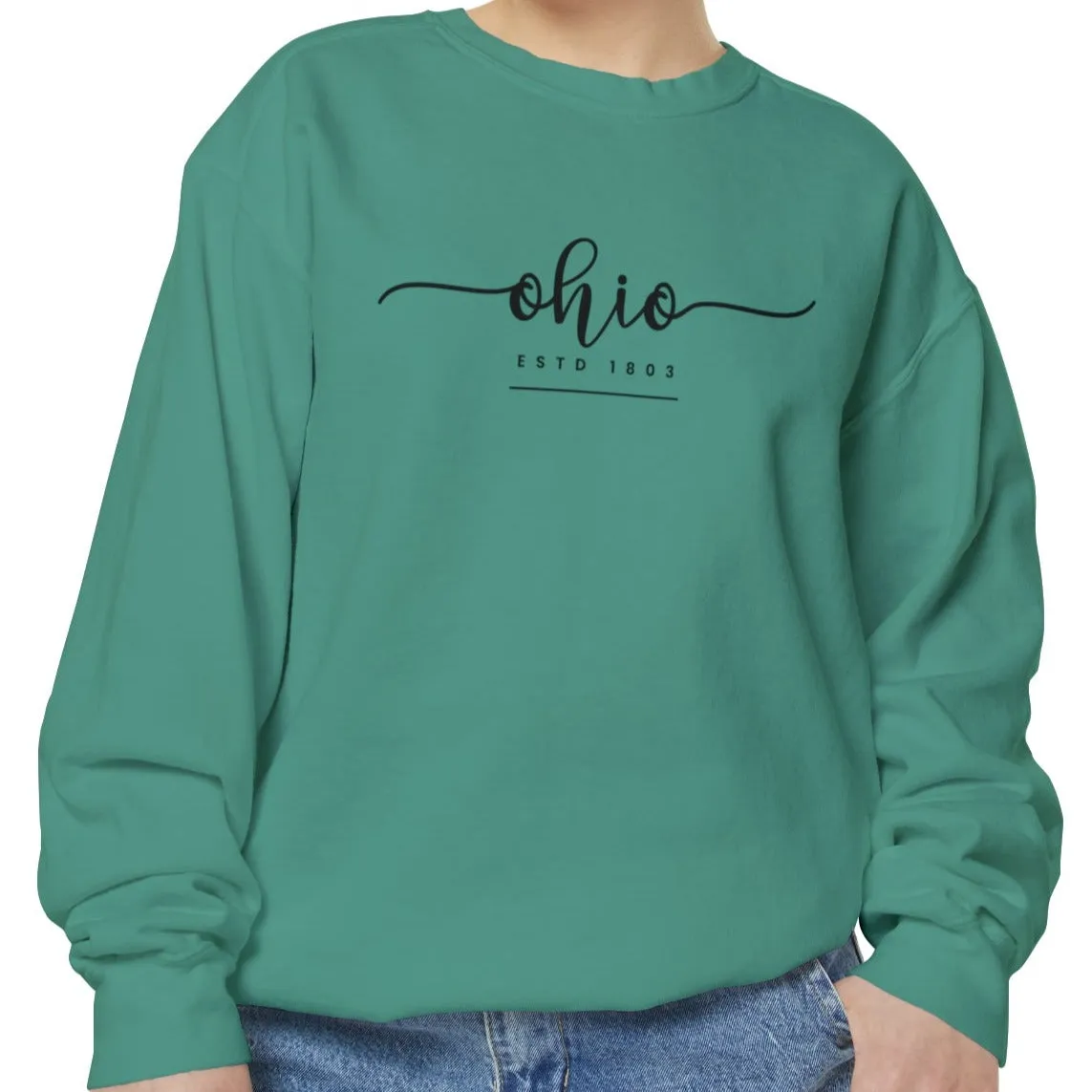 Comfort Colors Women's Sweatshirt - Ohio Pride Pullover
