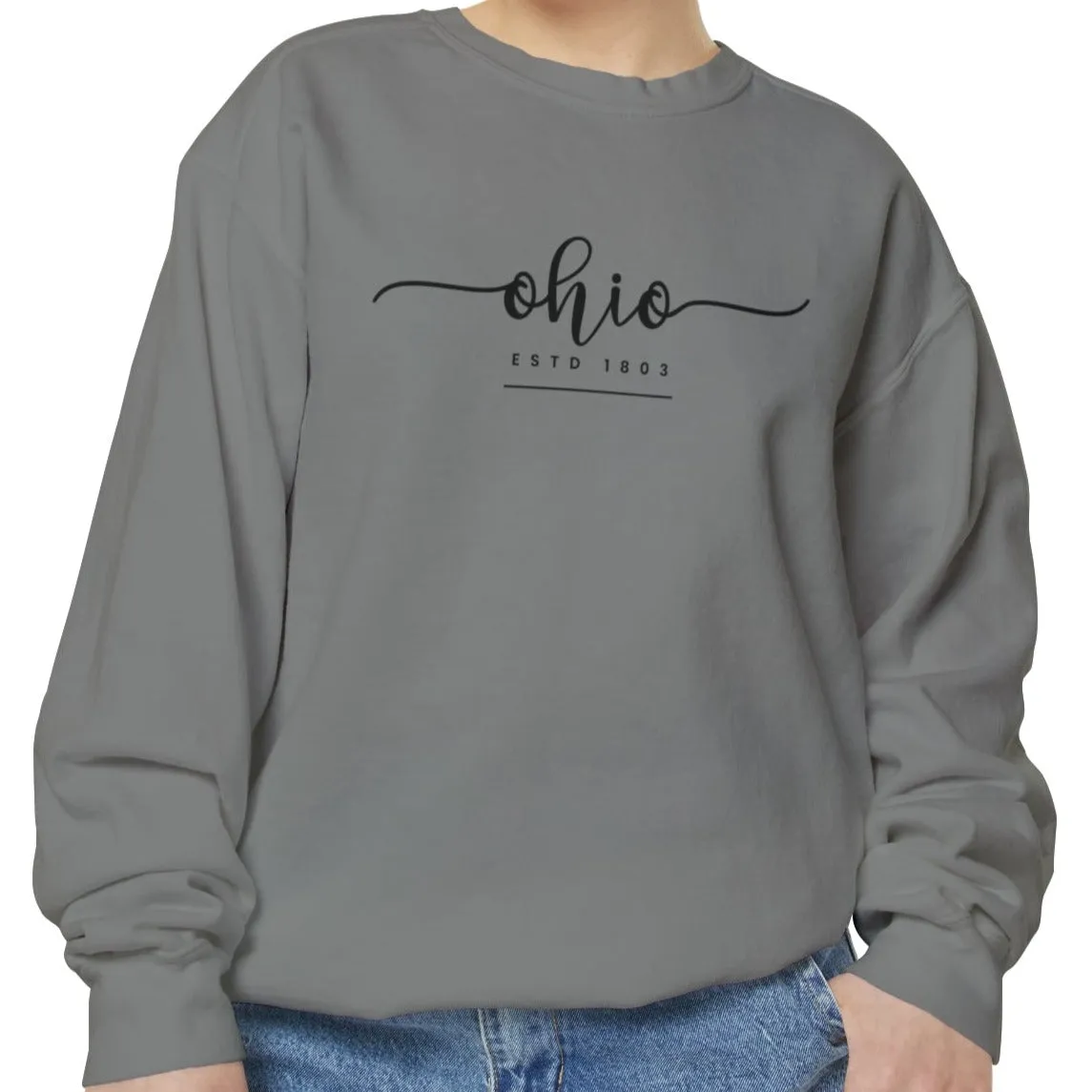 Comfort Colors Women's Sweatshirt - Ohio Pride Pullover