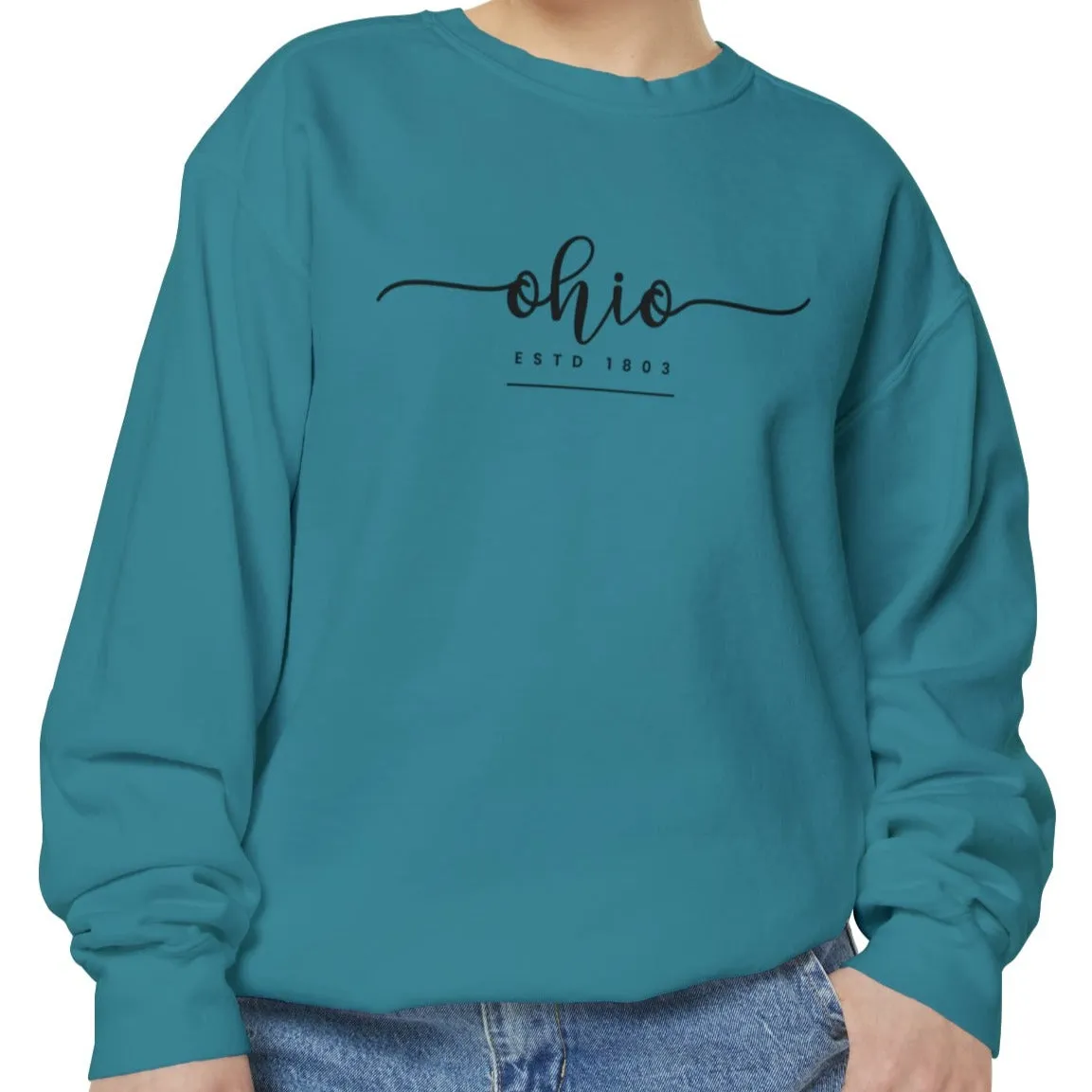 Comfort Colors Women's Sweatshirt - Ohio Pride Pullover