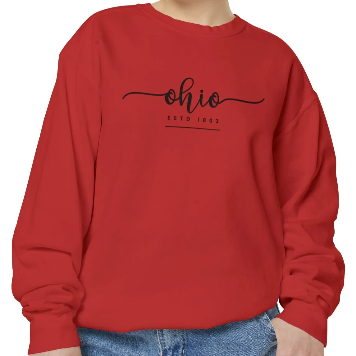 Comfort Colors Women's Sweatshirt - Ohio Pride Pullover