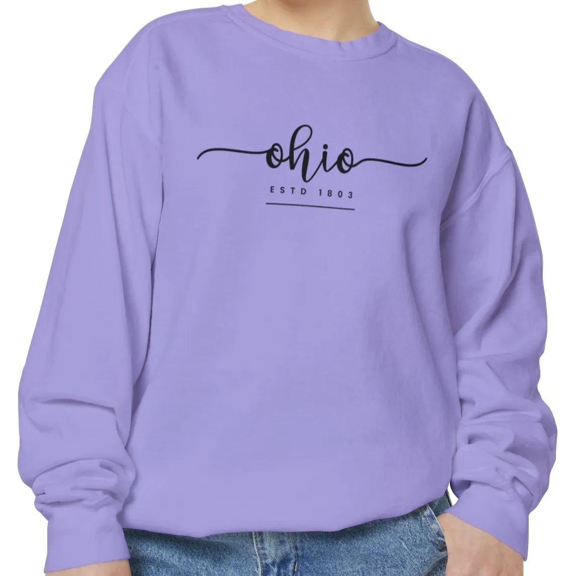 Comfort Colors Women's Sweatshirt - Ohio Pride Pullover