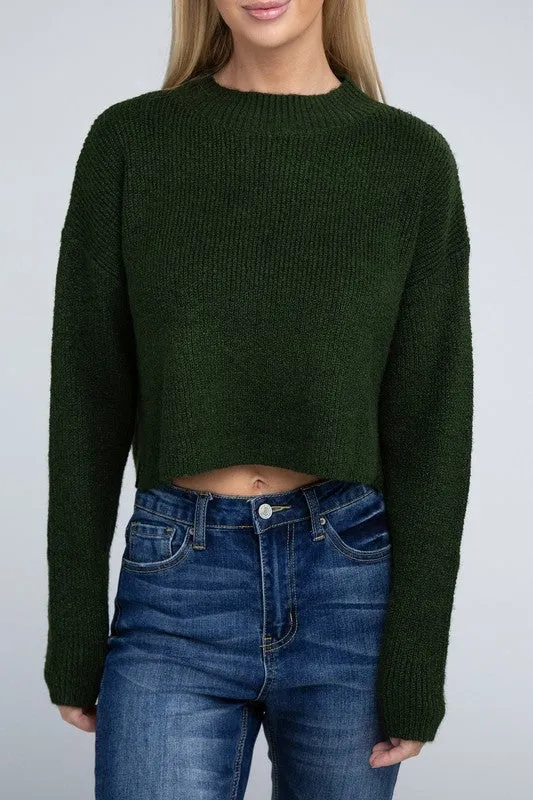 Cozy Mock Neck Long Sleeve Pullover Sweater