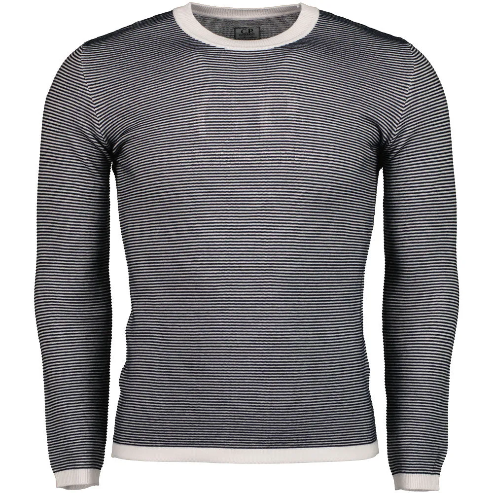 C.P. Junior Striped Logo Knit