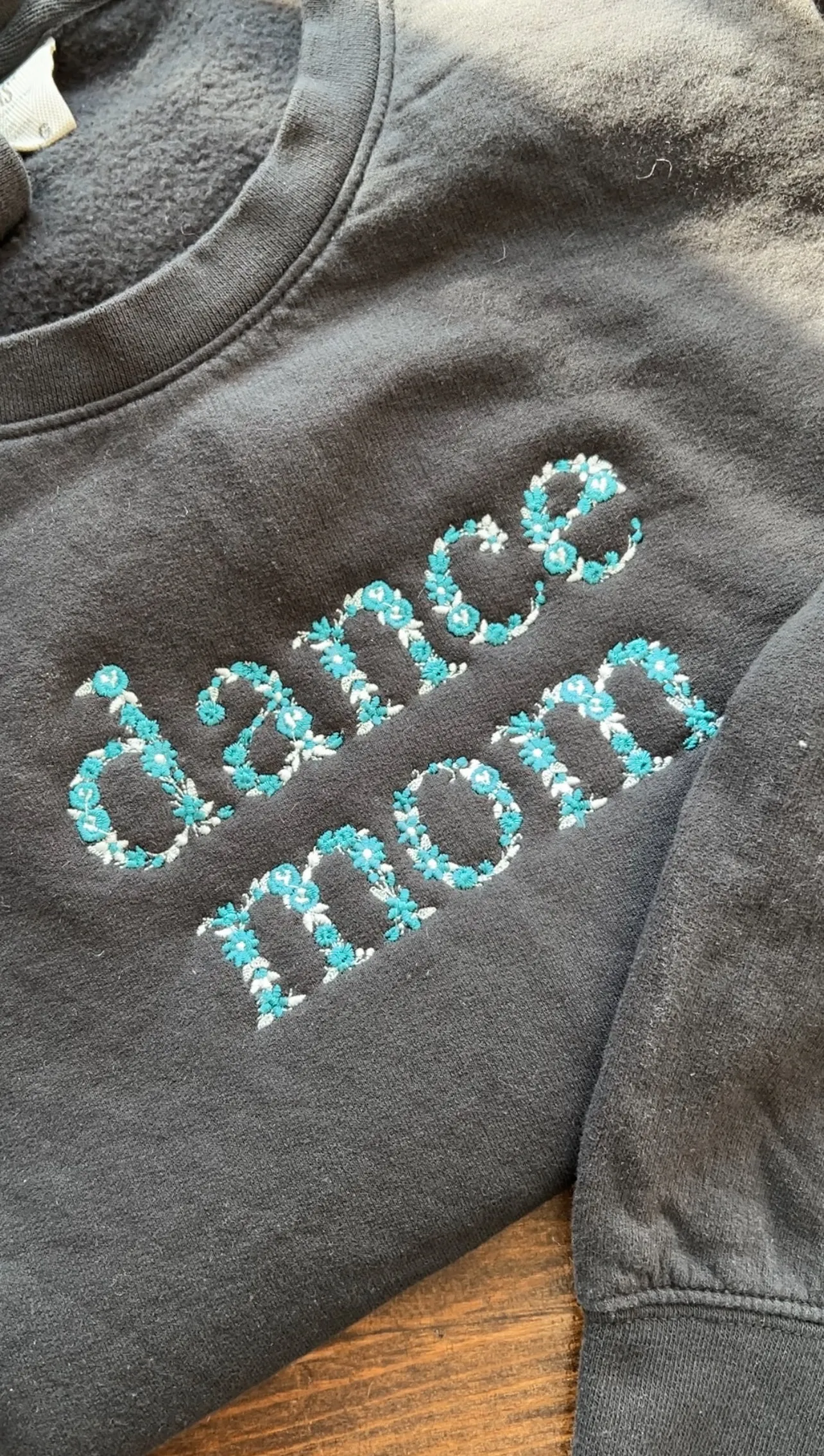 Dance Mom Embroidered Crewneck