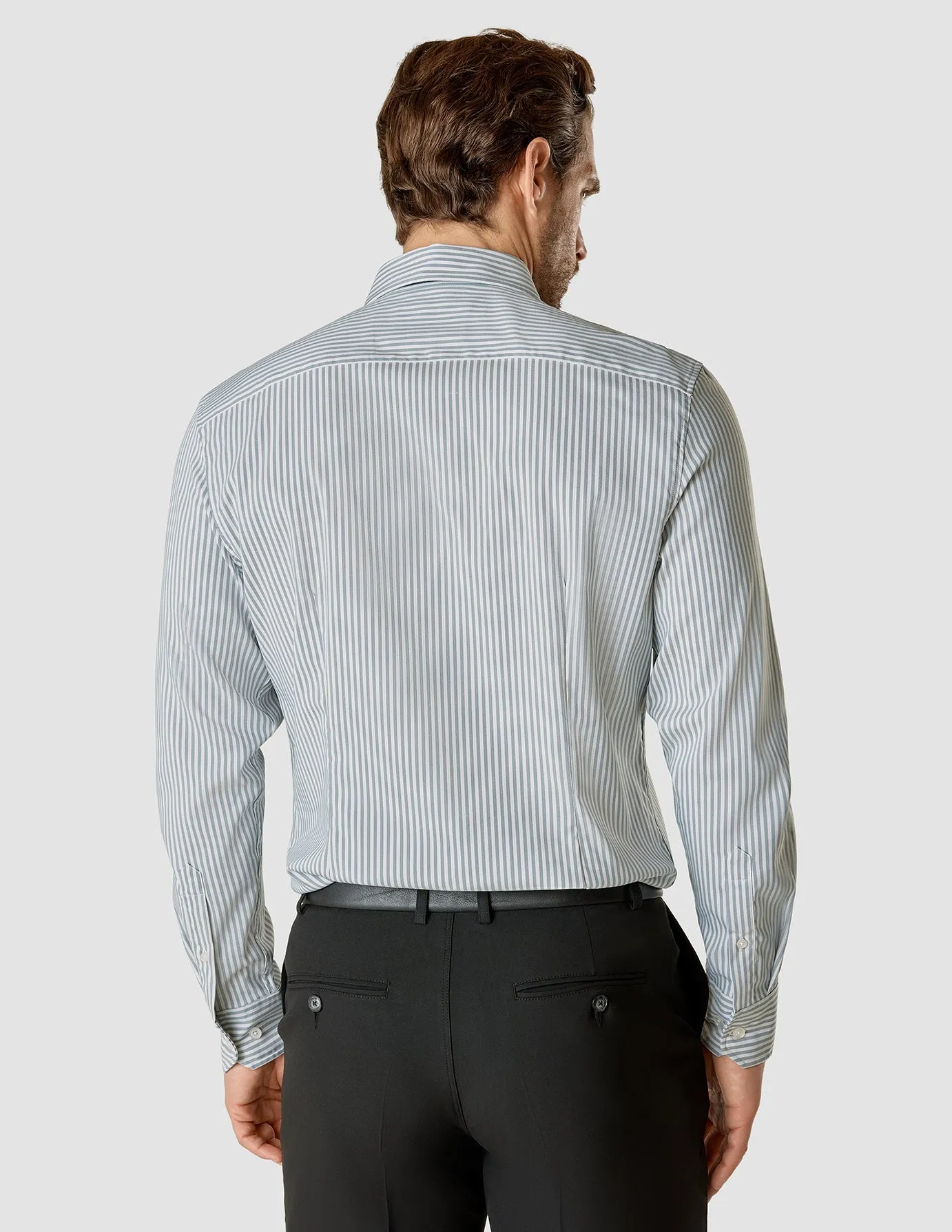 Dress Shirt Blue Mirage Stripes Regular