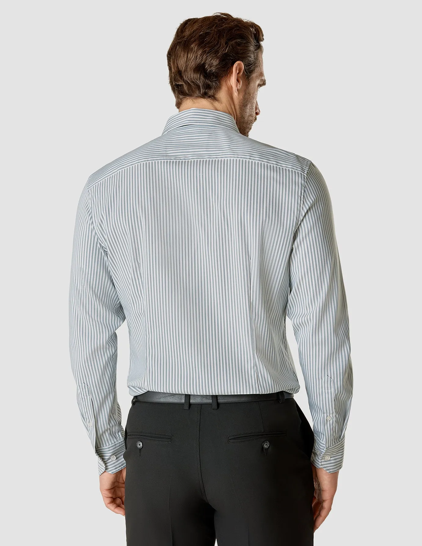 Dress Shirt Blue Mirage Stripes Regular