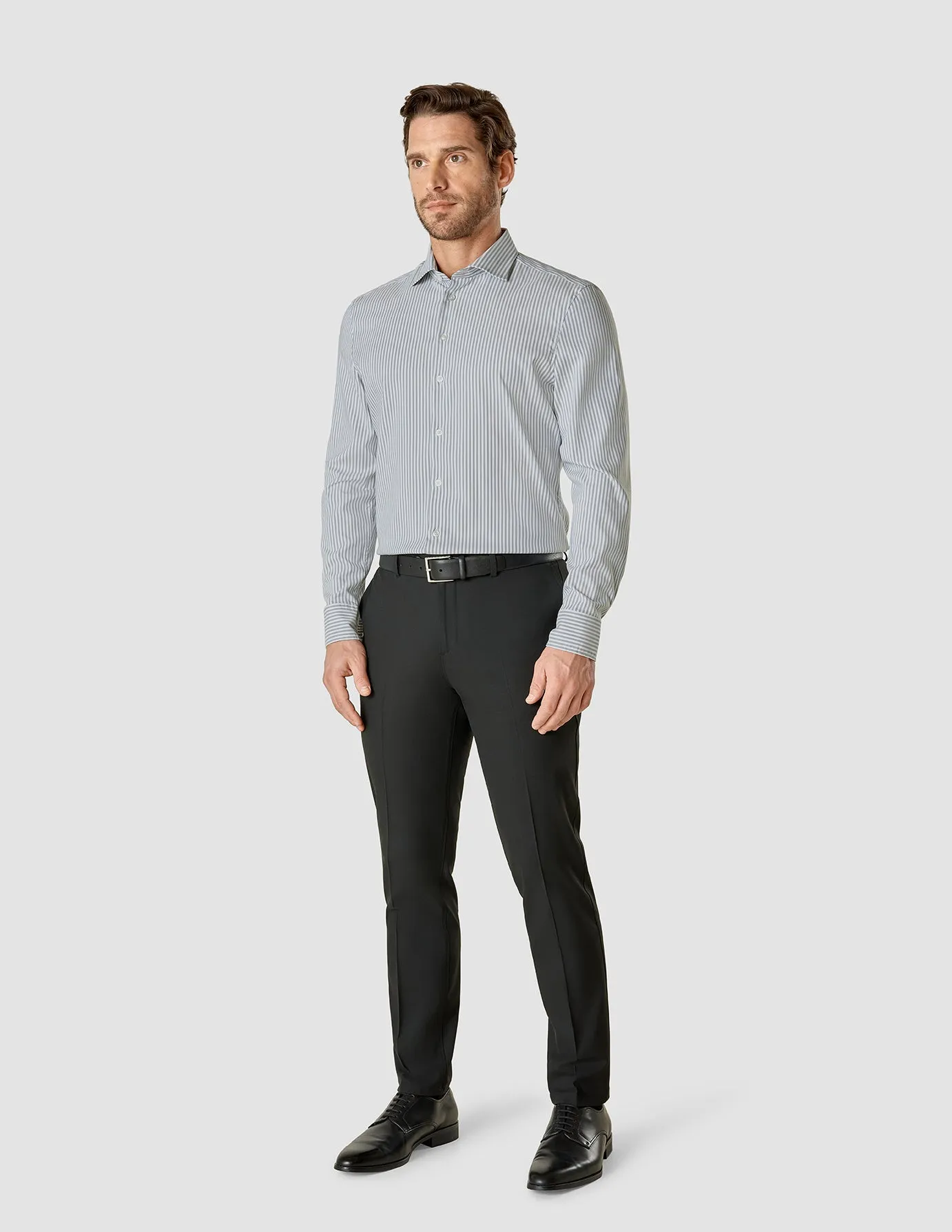 Dress Shirt Blue Mirage Stripes Regular