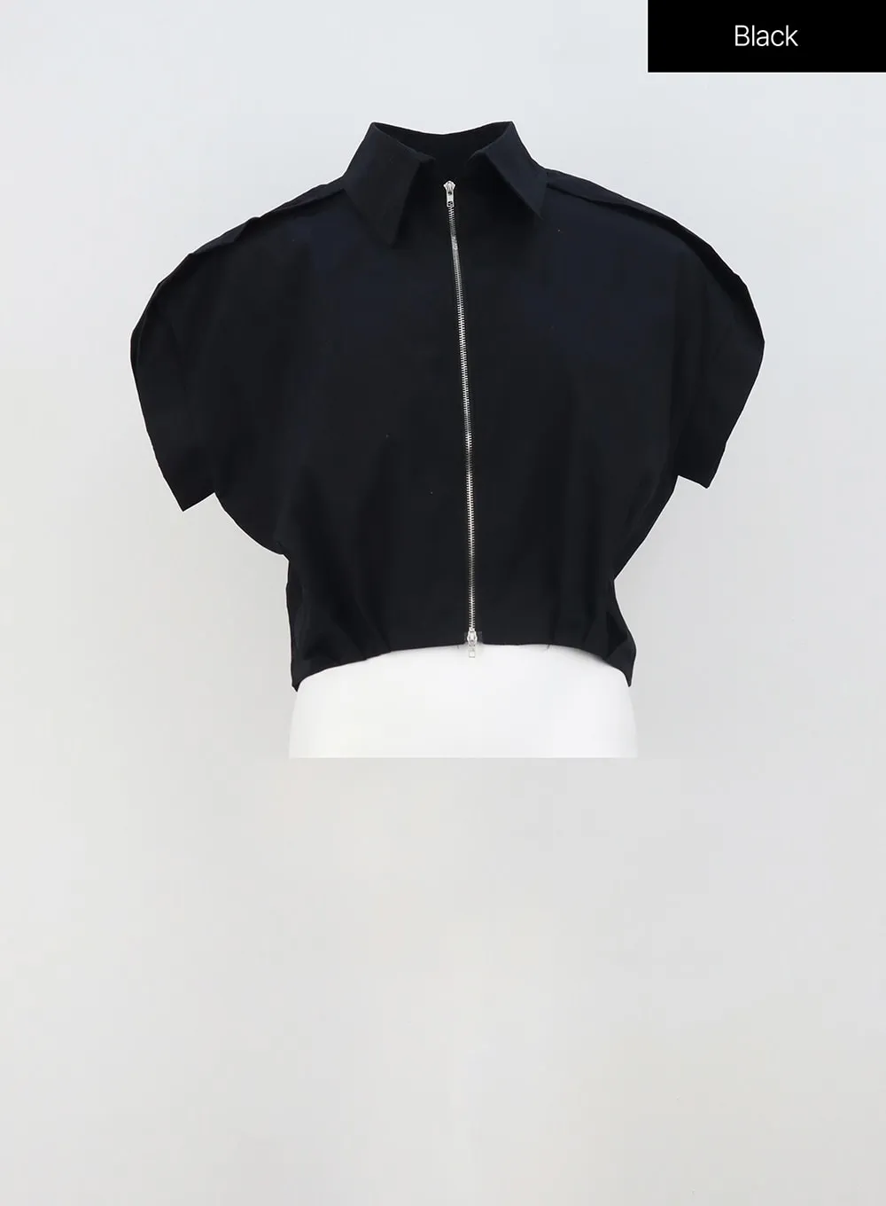Drop Shoulder Zip-Up Shirt OU314
