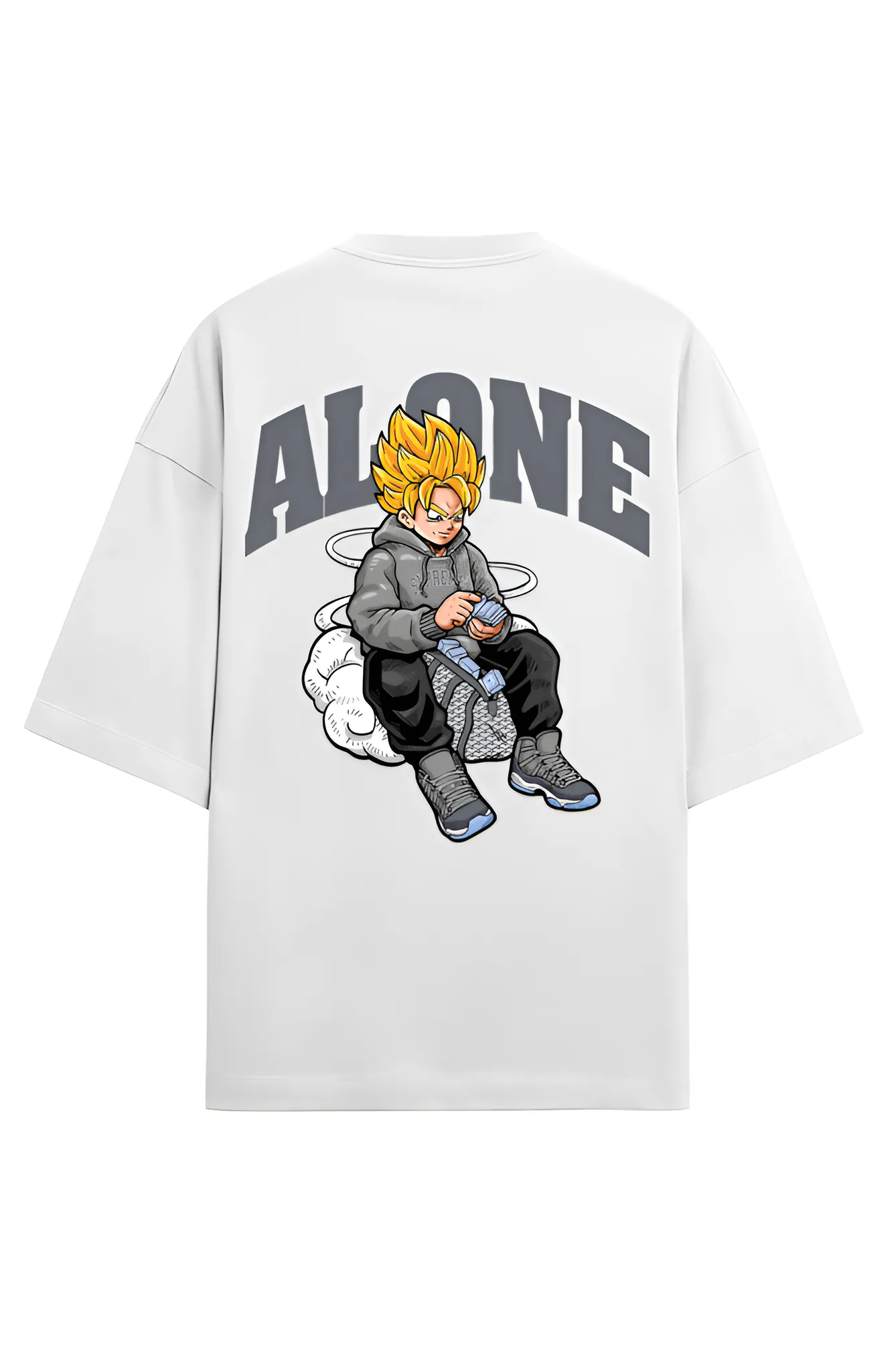 I Am Alone Premium Terry Oversized T-Shirt | Exclusive Comfort & Style