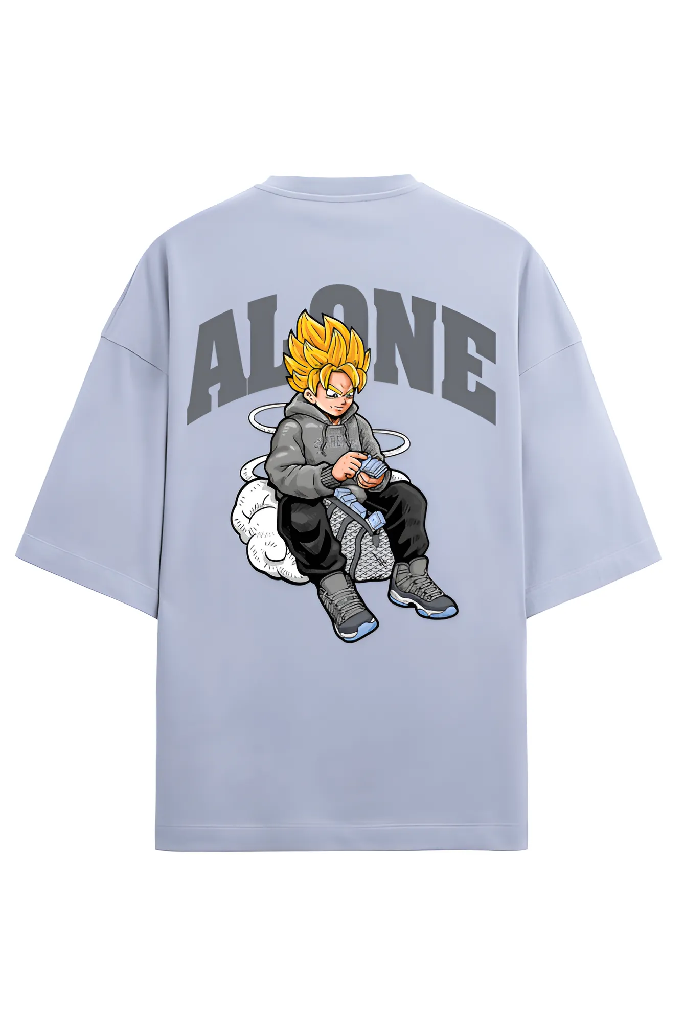 I Am Alone Premium Terry Oversized T-Shirt | Exclusive Comfort & Style