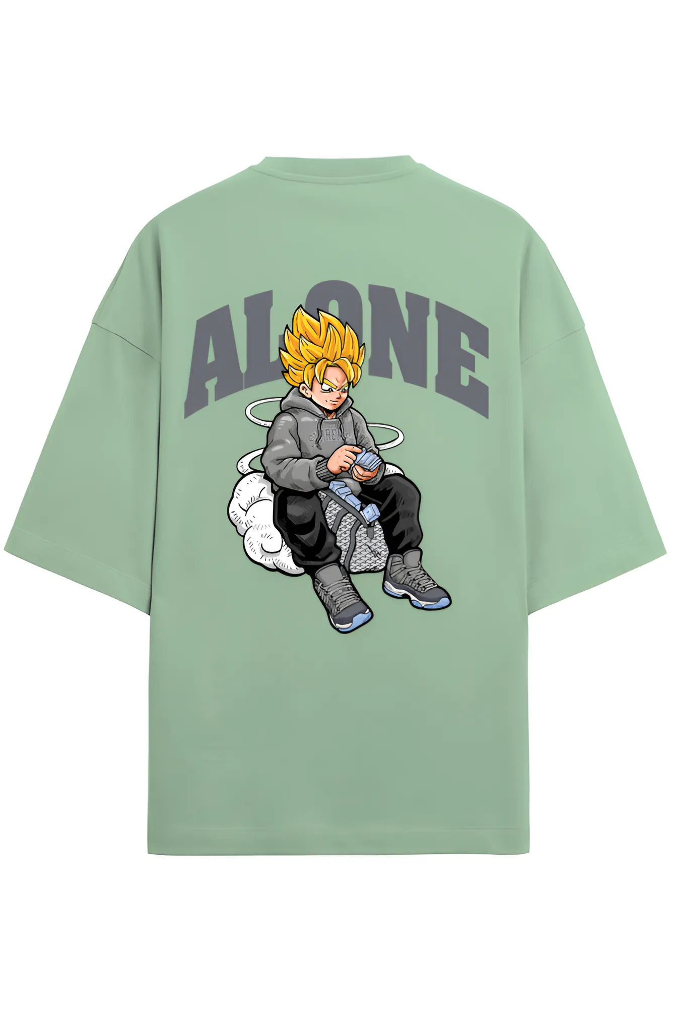 I Am Alone Premium Terry Oversized T-Shirt | Exclusive Comfort & Style