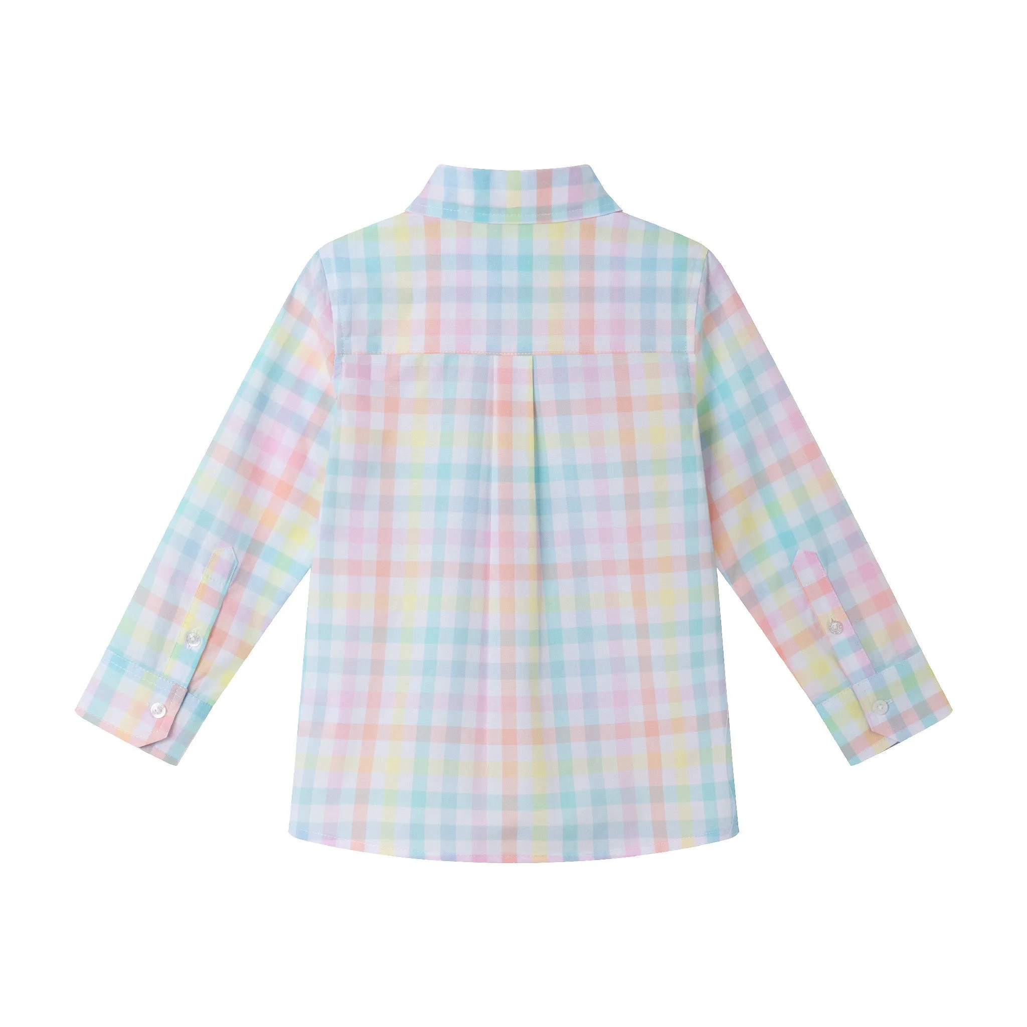 Kids (2-7) Bright Pastel Multi Check Buttondown | Multicolor