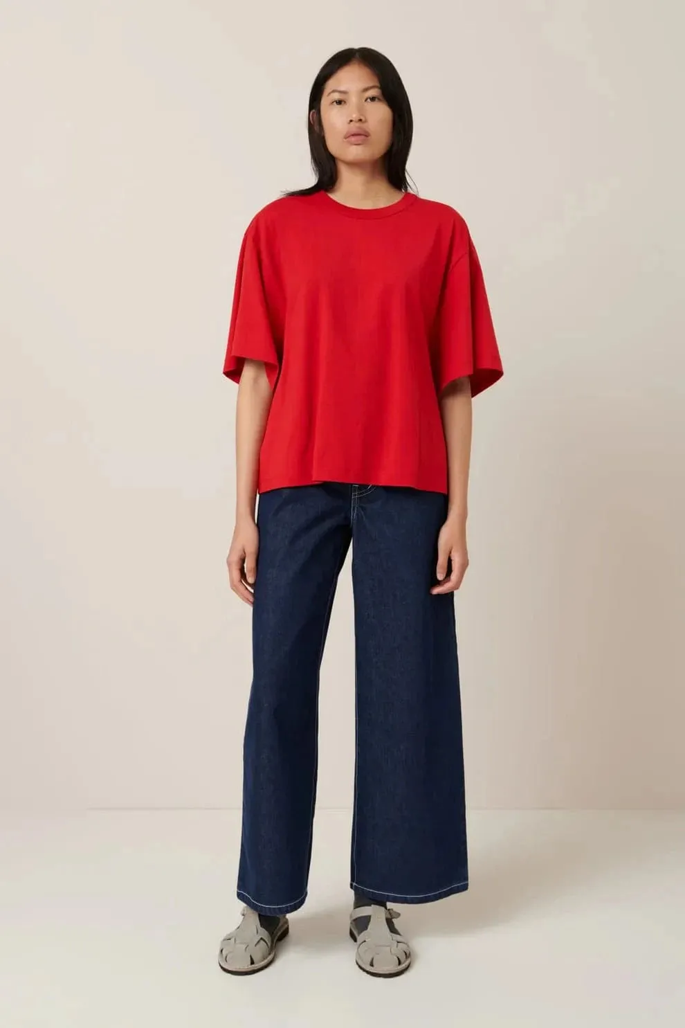 Kowtow Shadow Tee Red