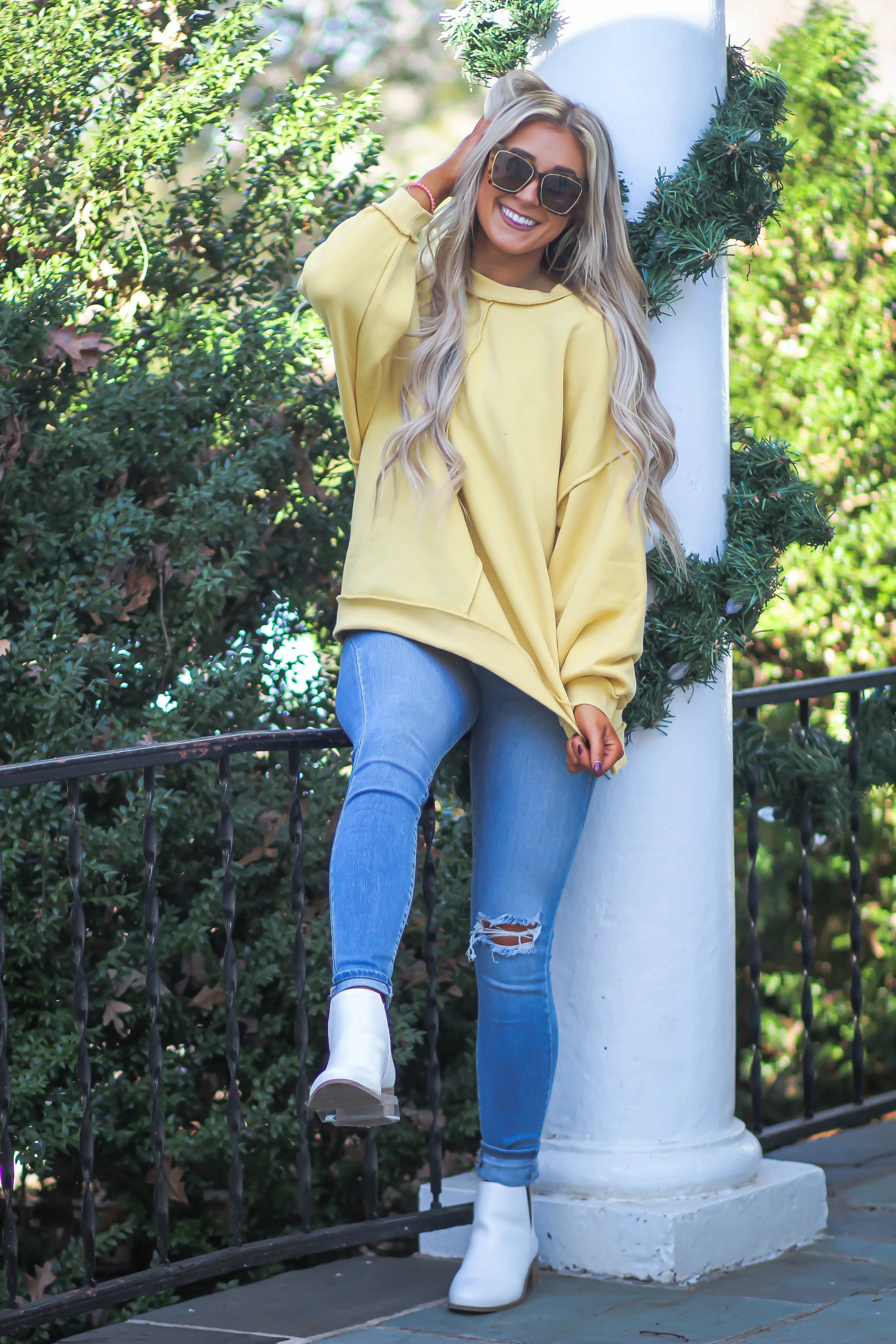 Marigold Oversized Exposed Seam Pullover
