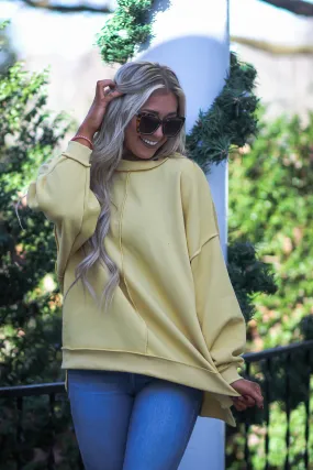 Marigold Oversized Exposed Seam Pullover