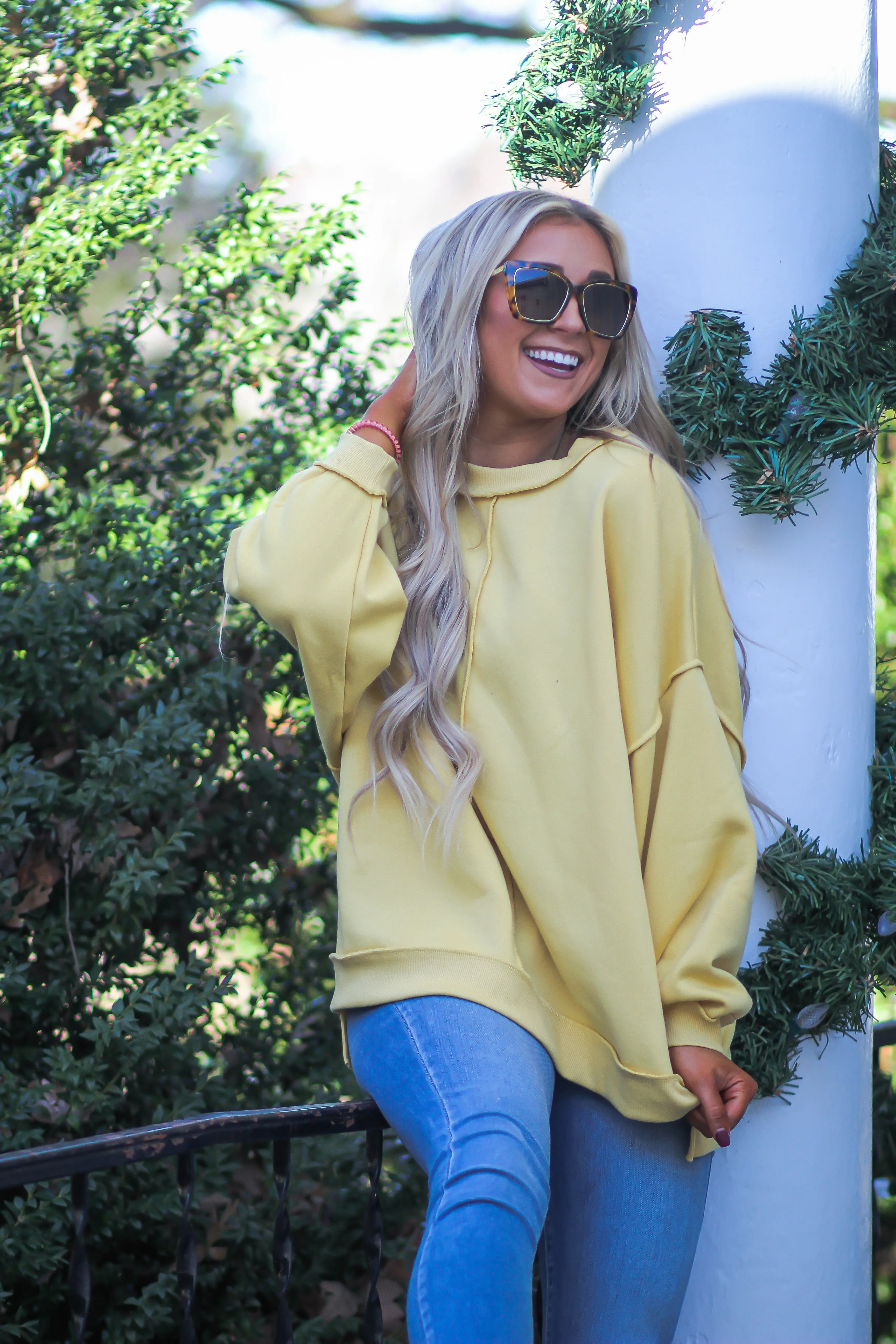 Marigold Oversized Exposed Seam Pullover