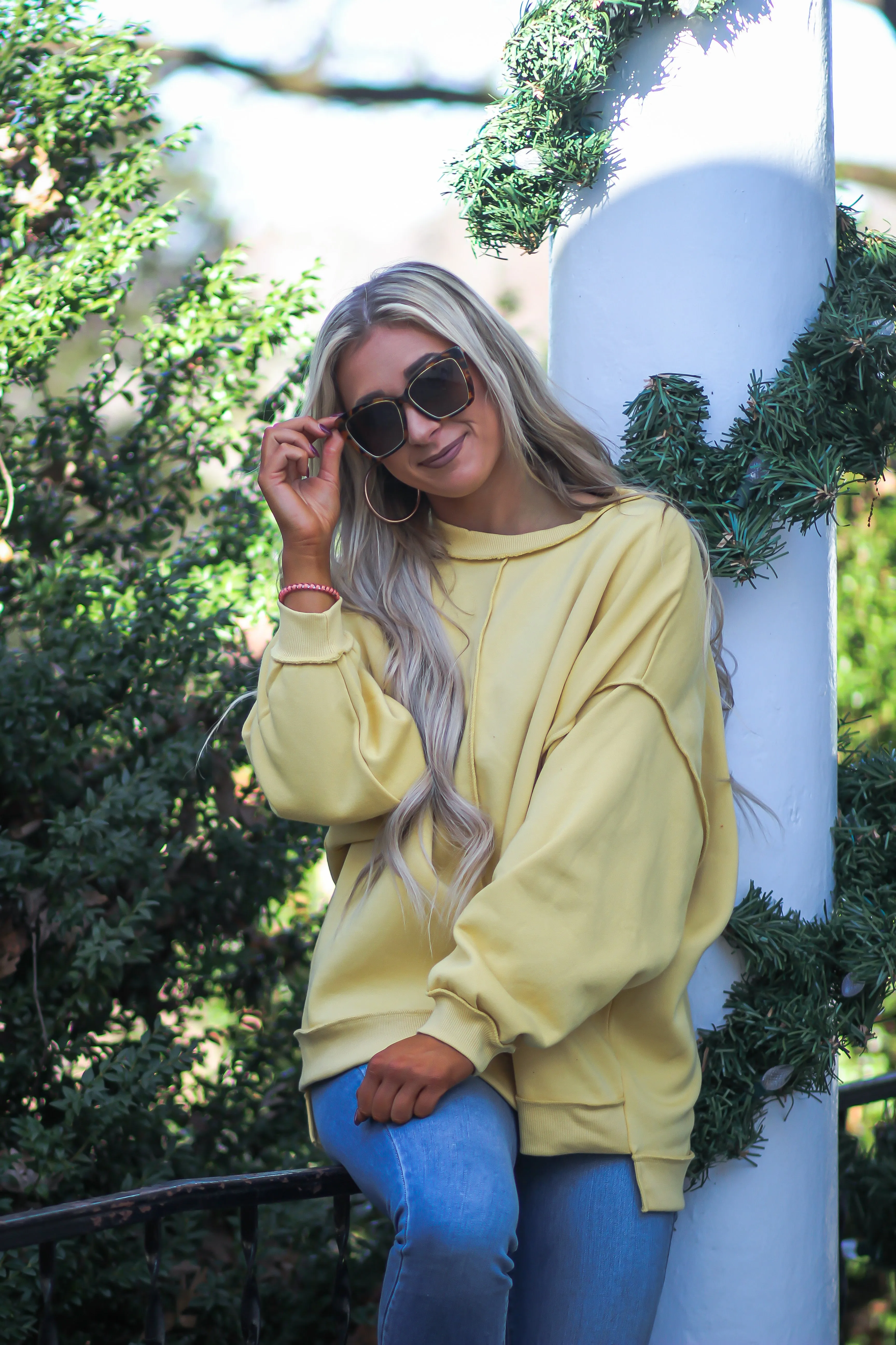 Marigold Oversized Exposed Seam Pullover