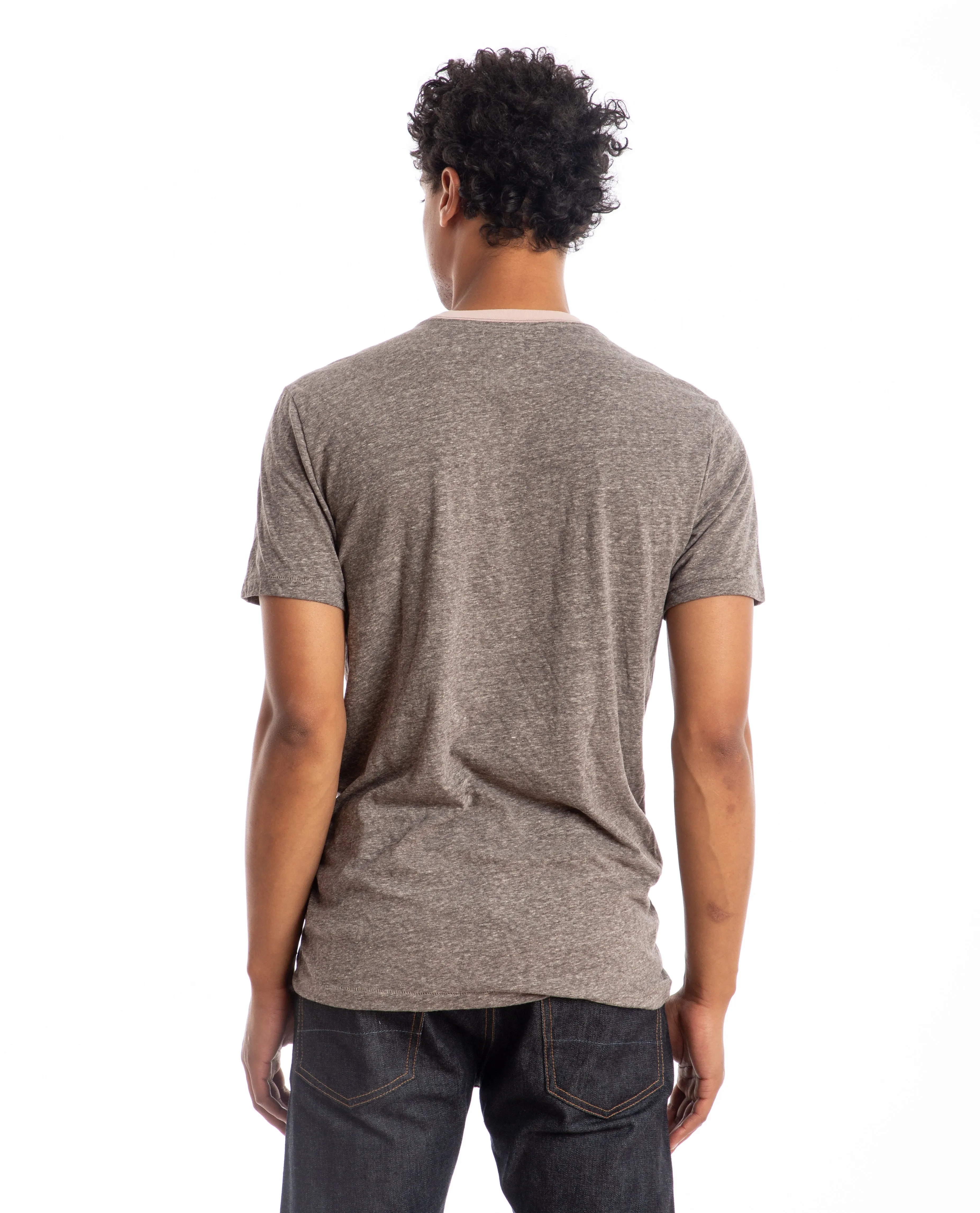 Melange Crewneck Tee Dusty Pink