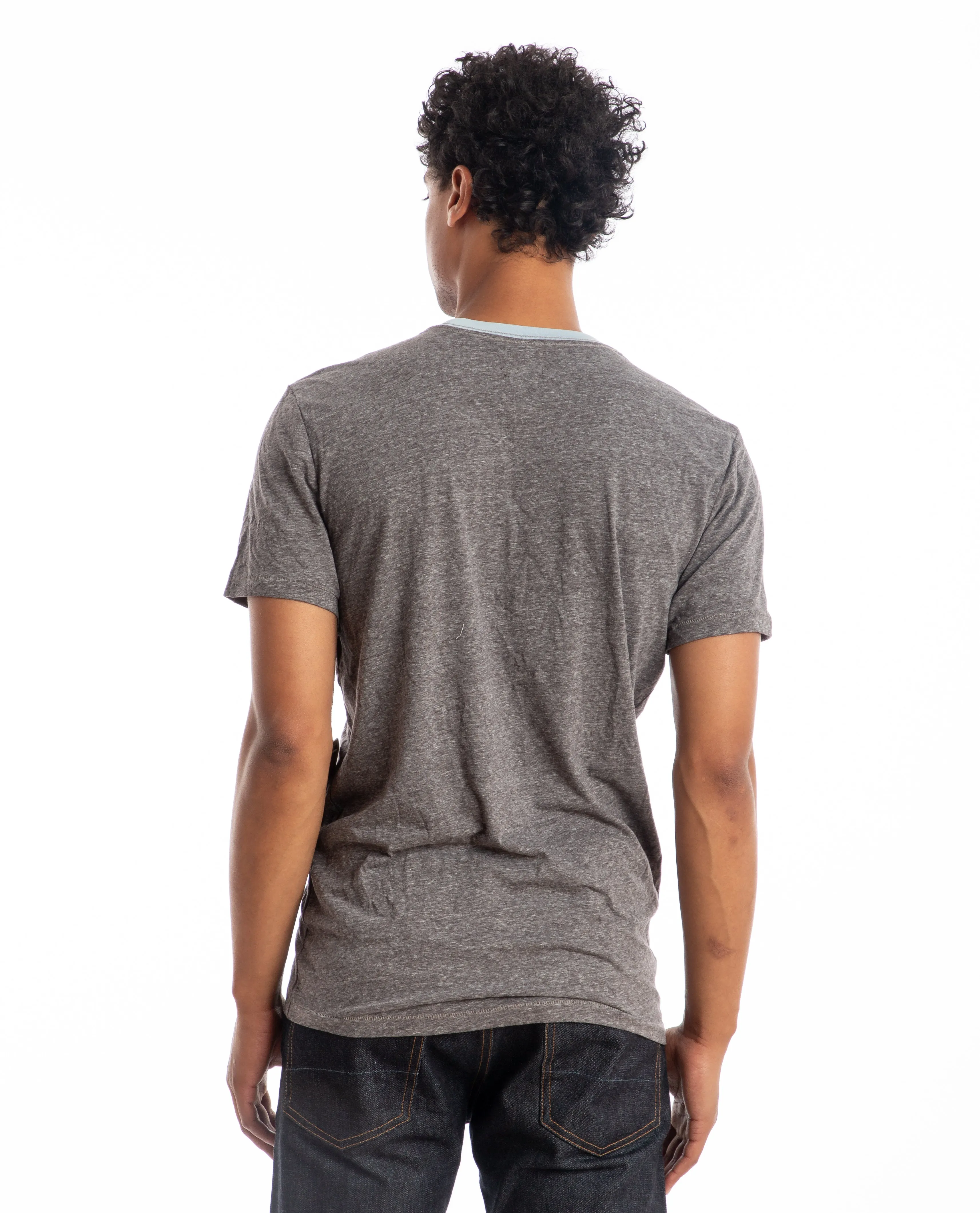 Melange Crewneck Tee Light Blue