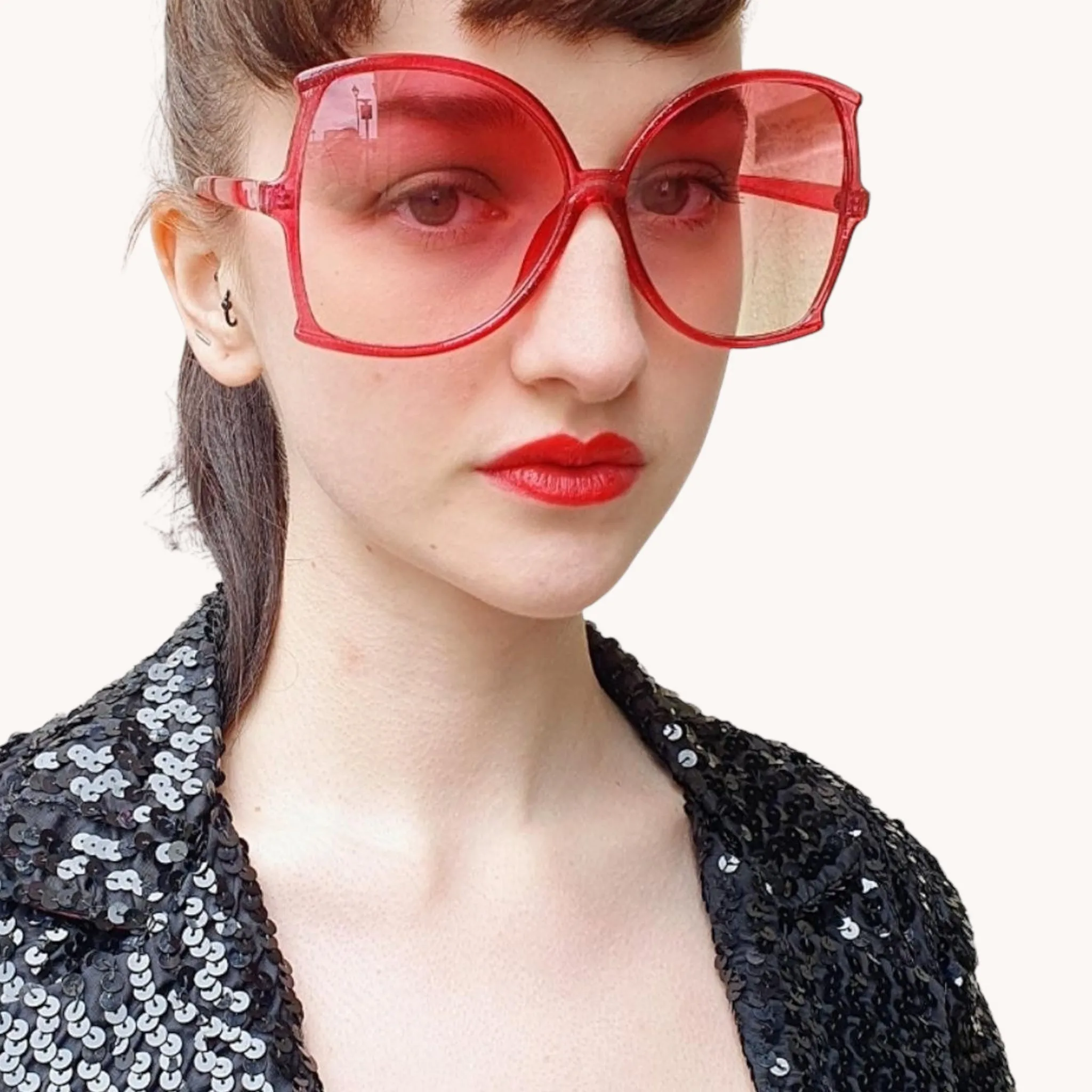 Oversized Sunglasses Pink.