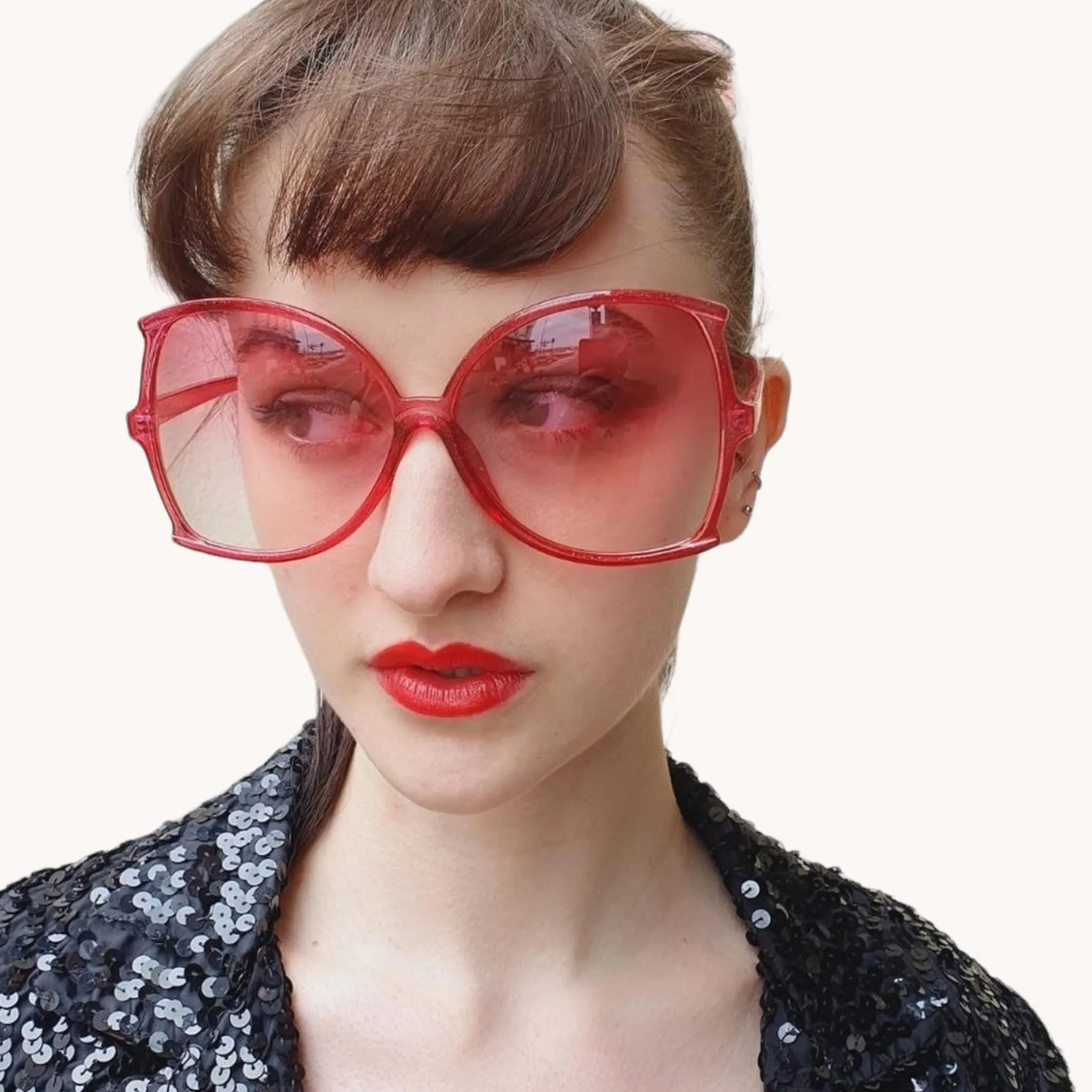 Oversized Sunglasses Pink.