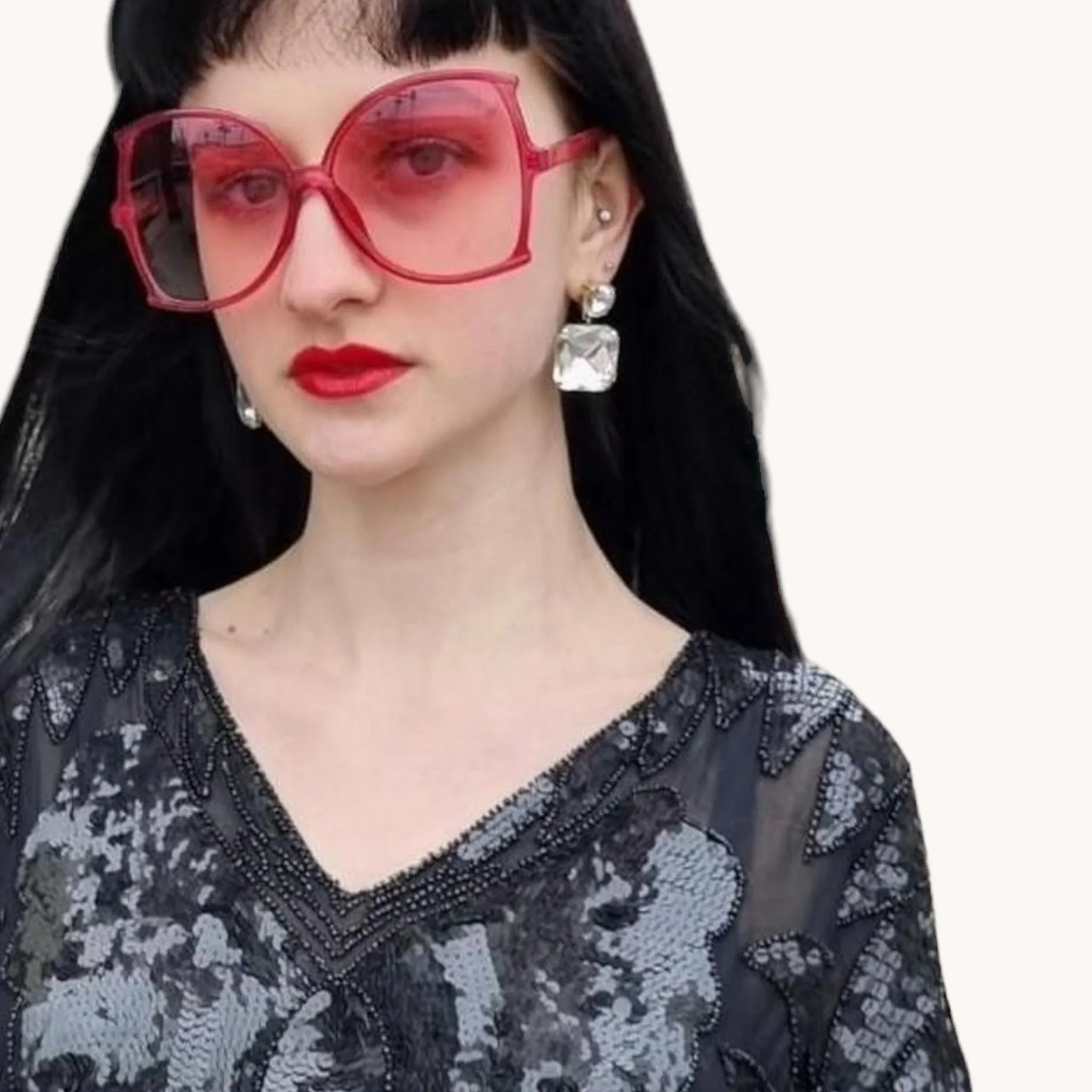 Oversized Sunglasses Pink.