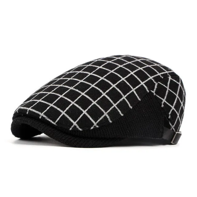 Plaid Cotton Berets BR002