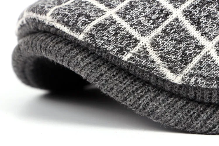 Plaid Cotton Berets BR002