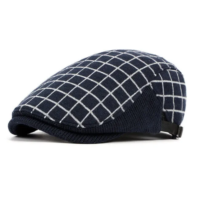 Plaid Cotton Berets BR002