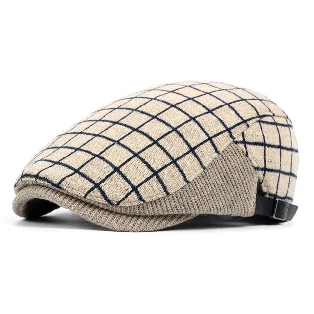 Plaid Cotton Berets BR002