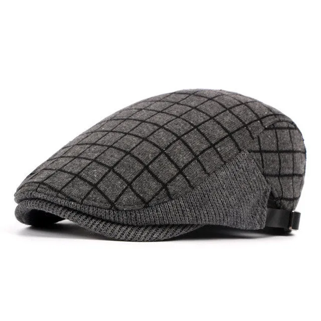 Plaid Cotton Berets BR002