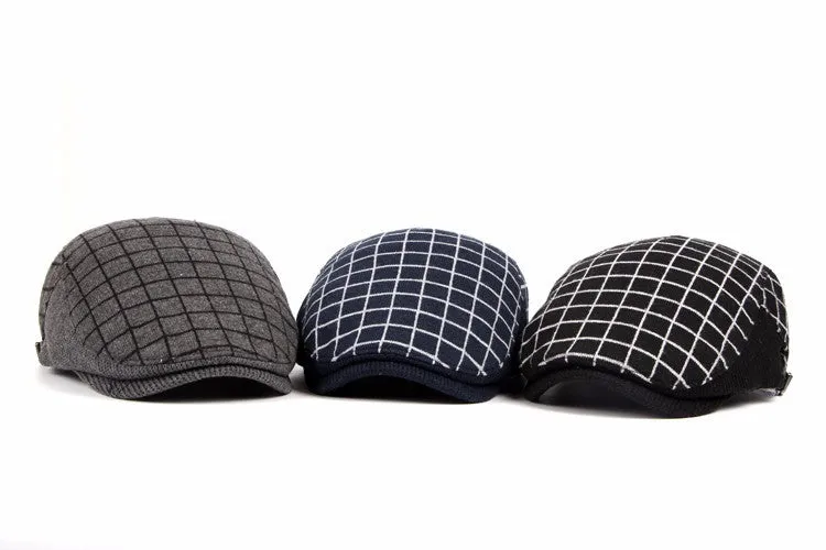 Plaid Cotton Berets BR002