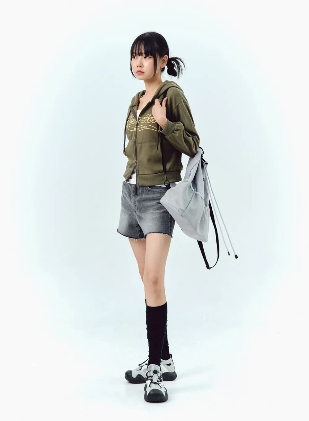 Two-Way Zip-Up Hoodie IG304