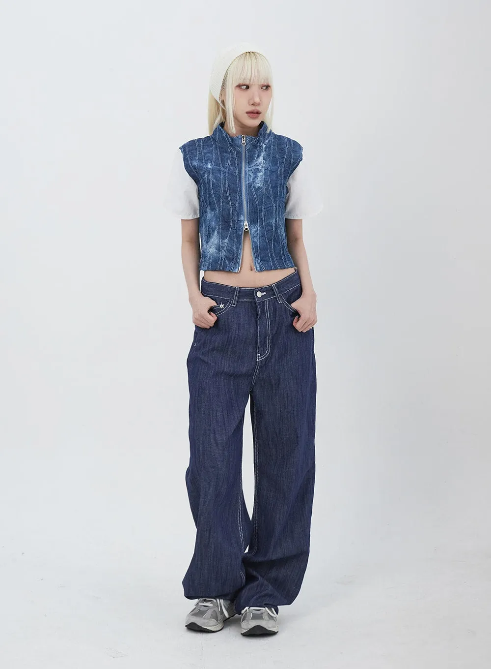 Two-Way Zip-Up Tee IU313
