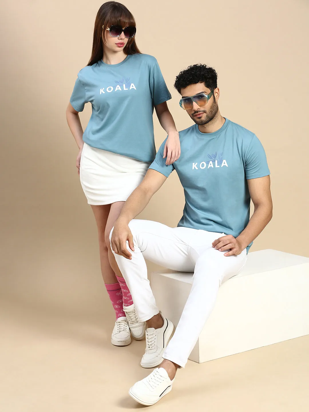Unisex Regular Fit Fýlla Blue TShirt
